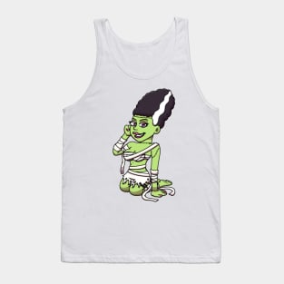 Cute Bride Of Frankenstein Tank Top